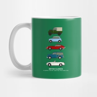 British classic car collection Mug